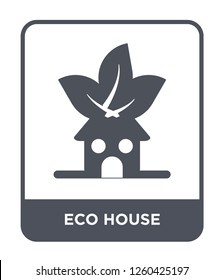 eco house icon vector on white background., eco house simple element illustration