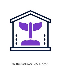eco house icon for your website, mobile, presentation, and logo design.