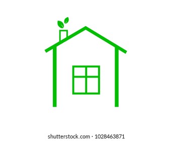 Eco house logo