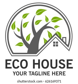 Eco house logo
