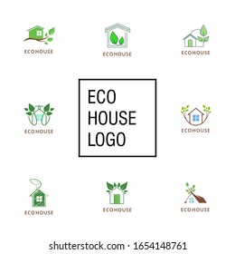 Plantilla de vector de diseño de logotipos Eco House