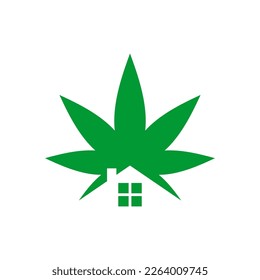 Logo de Eco House. estilo plano. diseño de logotipo moderno