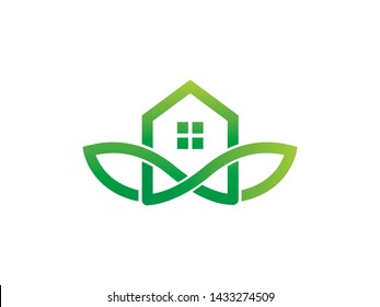 Eco House Logo Template, Icon, Symbol