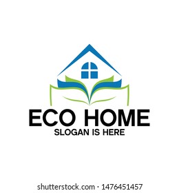 Eco House Logo Vector Design