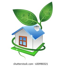 Eco House Symbol for Construction