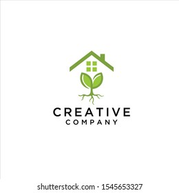 Eco House Template. Ecology symbol. Nature ecology logotype. Green eco logo. Vector design ecology elements, logo design inspiration