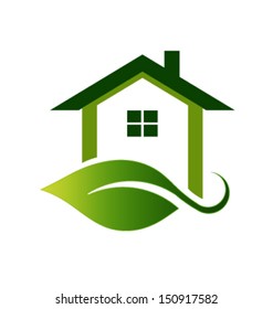 Eco House Vector