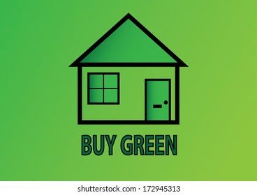 Eco House. Vector