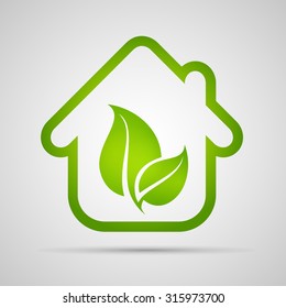 Eco House Vector