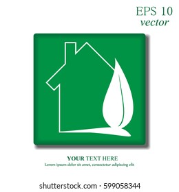 Eco House Vector