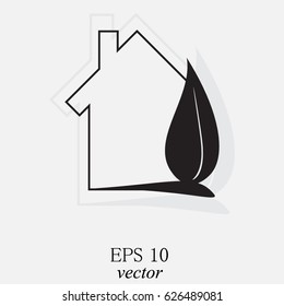 Eco House Vector