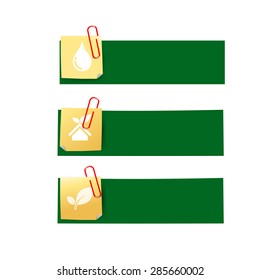 Eco icon ad tag ribbon banner, isolated on white backgroud vector illustration eps10