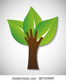 Eco icon design 
