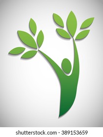 Eco icon design 