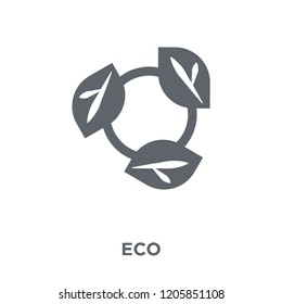 Eco icon. Eco design concept from Ecology collection. Simple element vector illustration on white background.