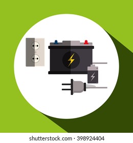 Eco icon design, vector illustration