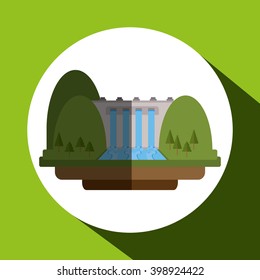 Eco icon design, vector illustration