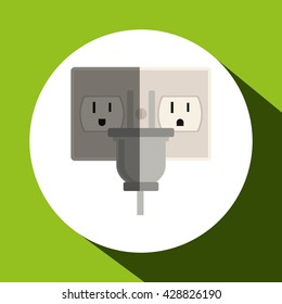 Eco icon design, vector illustration