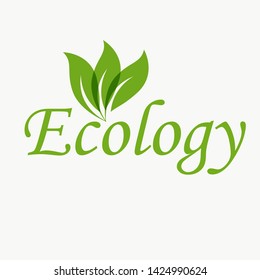 Eco icon. Ecology sign. Vector illustration, flat design.