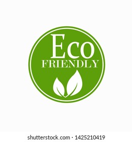 Eco icon. Ecology sign. Vector illustration, flat design.