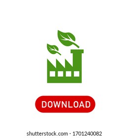 eco icon of energy on white background. Vector sign