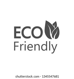 Eco icon. Eco friendly sign. Vector illustration, flat design.