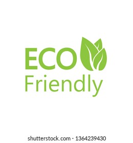 Eco icon. Eco friendly sign. Vector illustration, flat design.