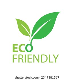 Icono ecológico. Señal ecológica. Ilustración vectorial, diseño plano sobre fondo blanco..eps