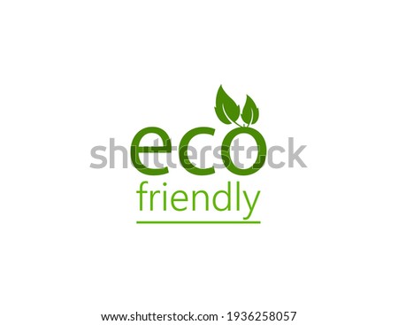 Eco icon. Eco friendly sign. Vector illustration.