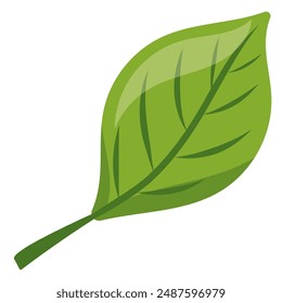 Icono ecológico con hoja verde