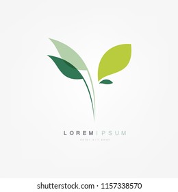 Eco icon. Green leaf. Vector illustration isolated on white background
