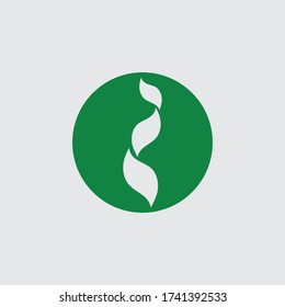 Icono ecológico ilustración vectorial de la hoja verde