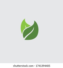 Icono ecológico ilustración vectorial de la hoja verde