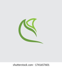 Icono ecológico ilustración vectorial de la hoja verde