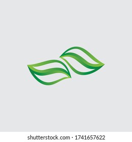 Icono ecológico ilustración vectorial de la hoja verde