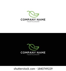Eco icon green leaf vector illustration isolated.