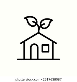 eco icon, isolated icon in light background, perfect for website, blog, logo, graphic design, social media, UI, mobile app