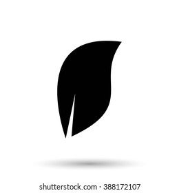 Eco icon leaf vector illustration isolated
