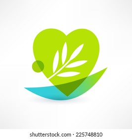 Eco icon. Logo design.