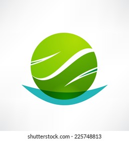 Eco icon. Logo design.
