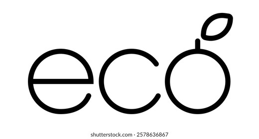 Eco icon. Eco logo vector