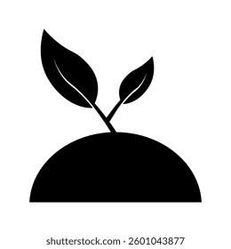 Eco icon on white background