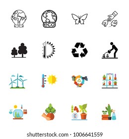 Eco icon set
