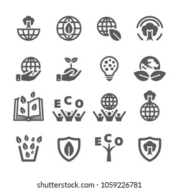 ECO icon set