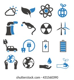 eco icon set