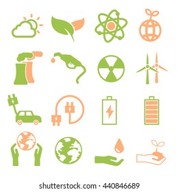 eco icon set