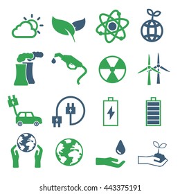 eco icon set