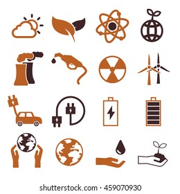 eco icon set
