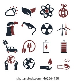 eco icon set