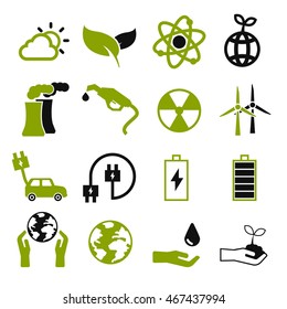 eco icon set